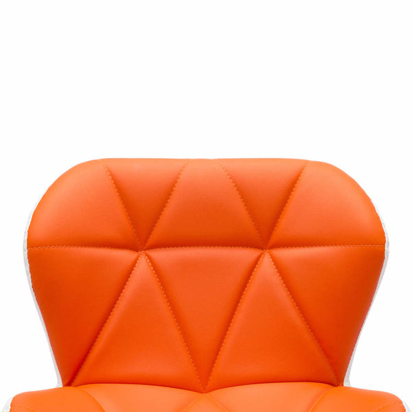 vidaXL Bar Stool Orange 44 x 48 x 105.5 cm Faux Leather