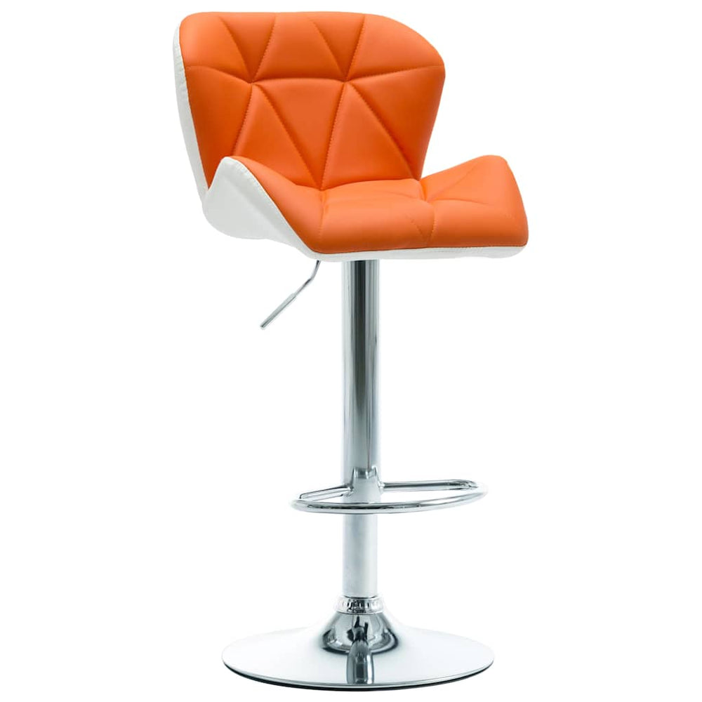 vidaXL Bar Stool Orange 44 x 48 x 105.5 cm Faux Leather