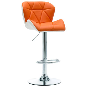 vidaXL Bar Stool Orange 44 x 48 x 105.5 cm Faux Leather