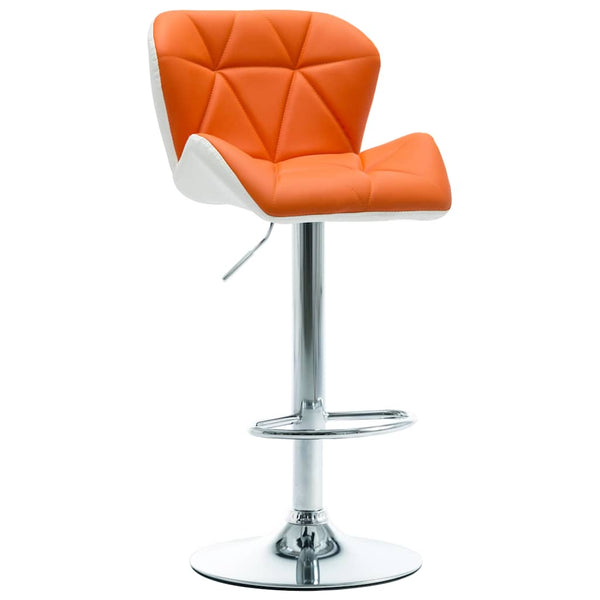 vidaXL Bar Stool Orange 44 x 48 x 105.5 cm Faux Leather