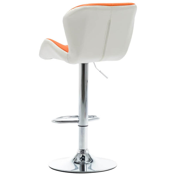 vidaXL Bar Stool Orange 44 x 48 x 105.5 cm Faux Leather