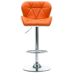 vidaXL Bar Stool Orange 44 x 48 x 105.5 cm Faux Leather