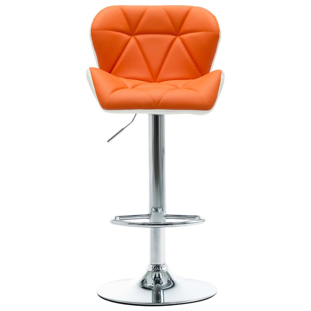 vidaXL Bar Stool Orange 44 x 48 x 105.5 cm Faux Leather