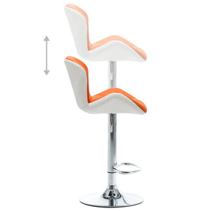vidaXL Bar Stool Orange 44 x 48 x 105.5 cm Faux Leather