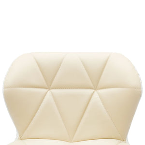 vidaXL Bar Stools 2 pcs Cream Faux Leather