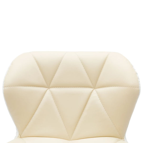vidaXL Bar Stools 2 pcs Cream Faux Leather