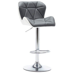vidaXL Bar Stools 2 pcs Grey 44 x 48 x 105.5 cm Artificial Leather