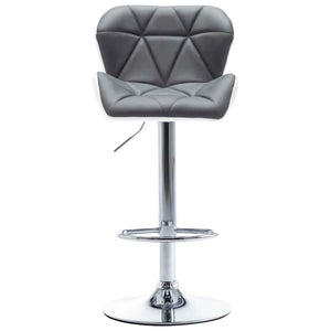 vidaXL Bar Stools 2 pcs Grey 44 x 48 x 105.5 cm Artificial Leather