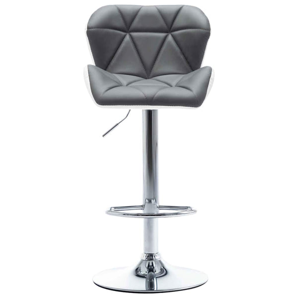 vidaXL Bar Stools 2 pcs Grey 44 x 48 x 105.5 cm Artificial Leather