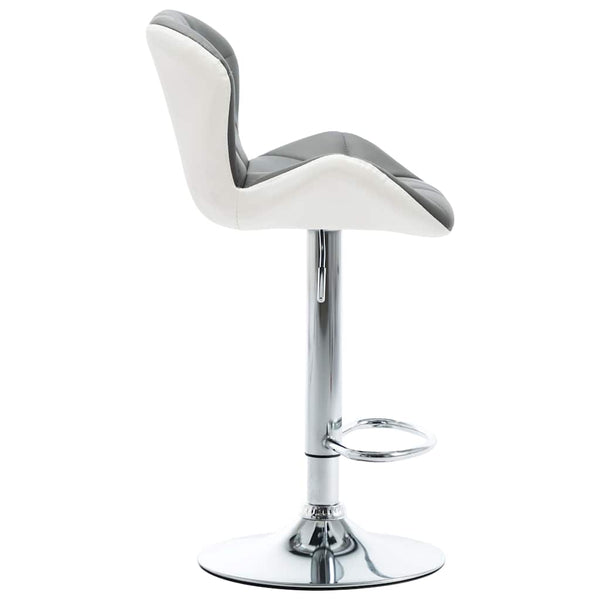 vidaXL Bar Stools 2 pcs Grey 44 x 48 x 105.5 cm Artificial Leather