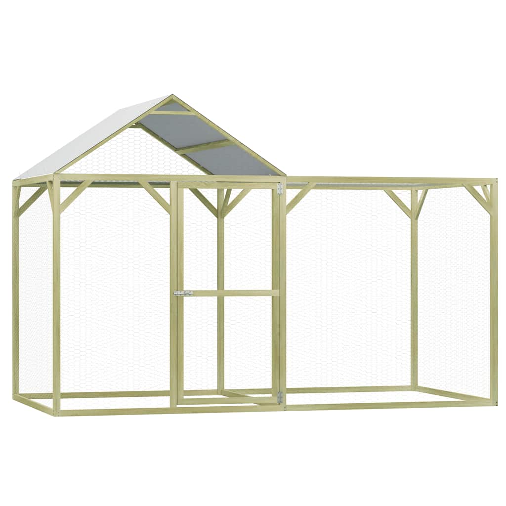 vidaXL Chicken Coop 3x1.5x2 m Impregnated Pinewood