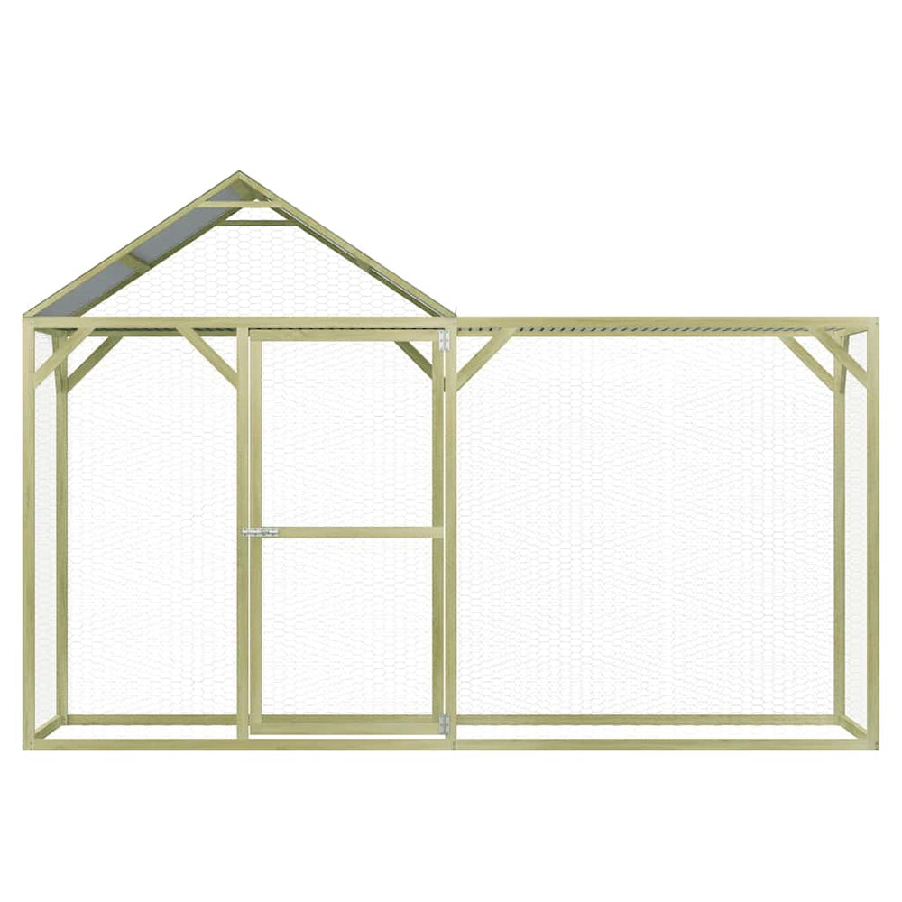 vidaXL Chicken Coop 3x1.5x2 m Impregnated Pinewood