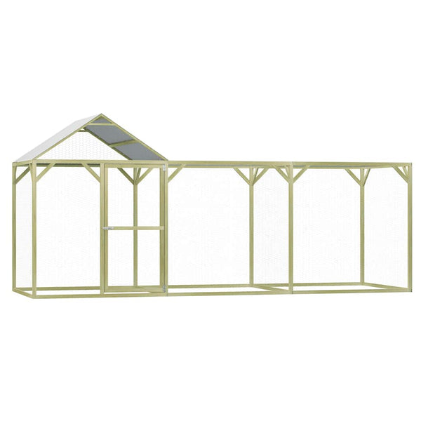 vidaXL Chicken Coop 4.5x1.5x2 m Impregnated Pinewood
