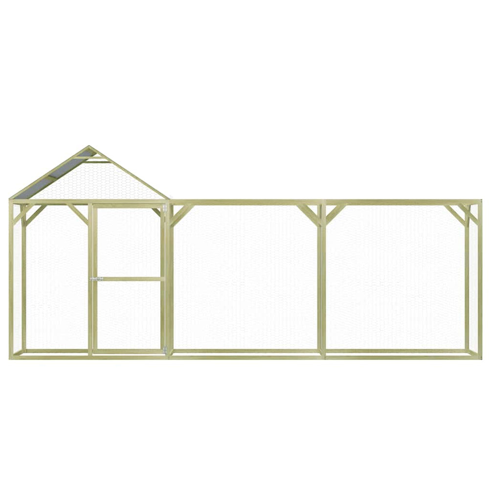 vidaXL Chicken Coop 4.5x1.5x2 m Impregnated Pinewood