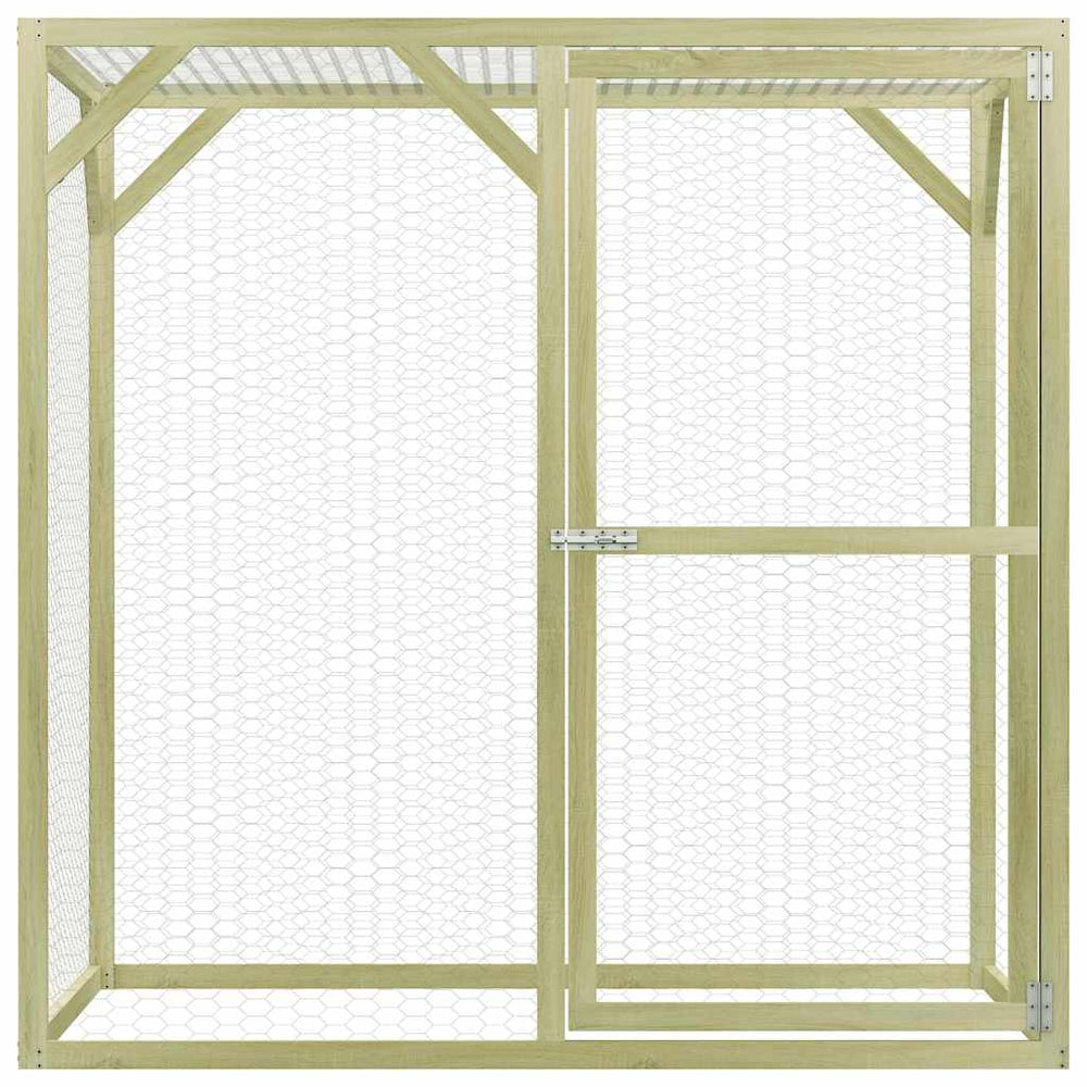 vidaXL Chicken Coop 1.5x1.5x1.5 m Impregnated Pine Wood