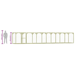 vidaXL Chicken Coop 1.5x9x1.5 m Impregnated Pine Wood