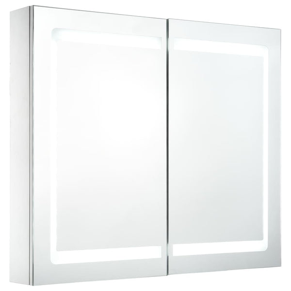 vidaXL LED Mirror Cabinet 80x12.2x68 cm