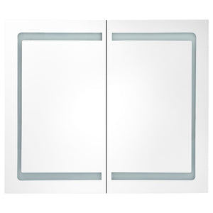 vidaXL LED Mirror Cabinet 80x12.2x68 cm