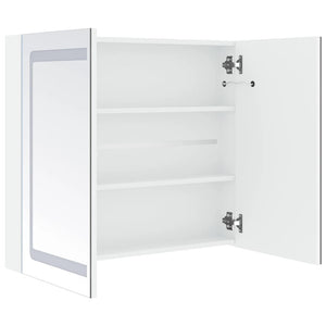 vidaXL LED Mirror Cabinet 80x12.2x68 cm