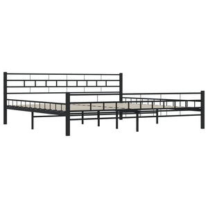 vidaXL Bed Frame Black Steel 200x200 cm