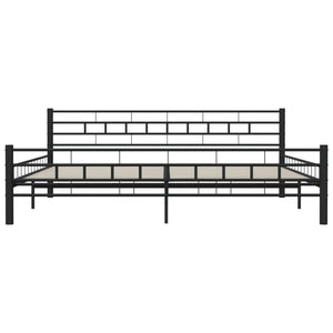 vidaXL Bed Frame Black Steel 200x200 cm