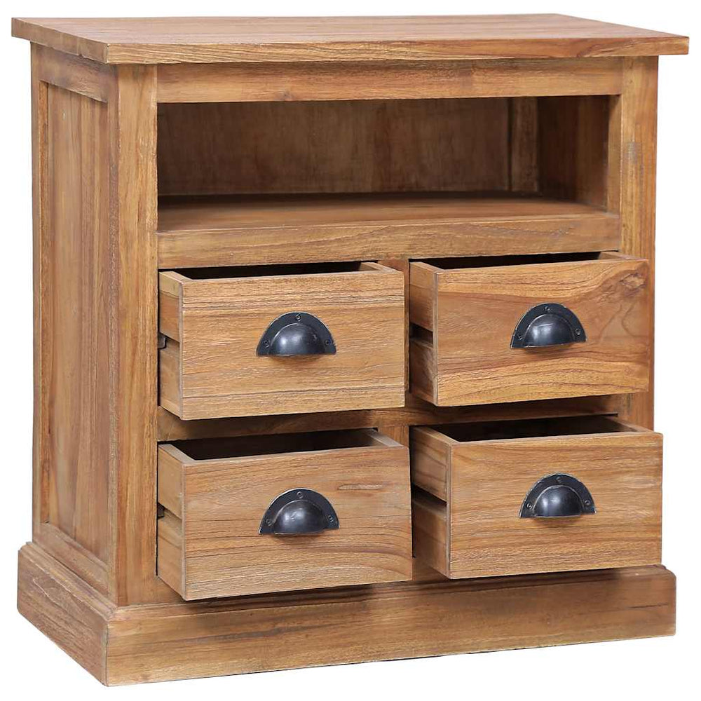 vidaXL Side Cabinet 60 x 30 x 60 cm Solid Teak Wood