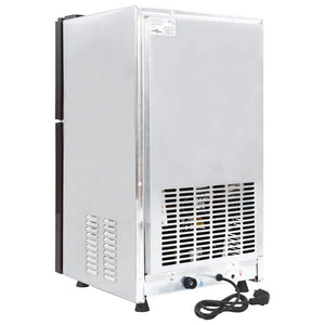 vidaXL Ice Cube Maker with Door Silver 43 x 40 x 71 cm Stainless Steel