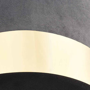 vidaXL Stool Dark Grey and Golden Velvet 28 x 36 cm