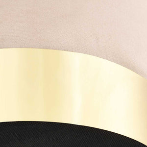 vidaXL Stool Apricot and Gold Velvet 28 x 36 cm