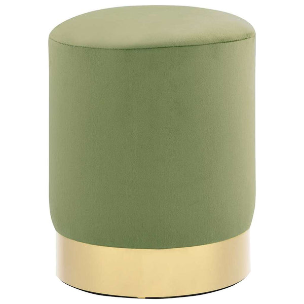 vidaXL Stool Mustard Yellow and Golden Velvet 28 x 36 cm
