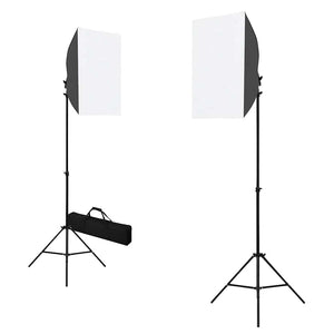 vidaXL Professional Studio Lights 2 pcs. 40x60 cm Steel Black
