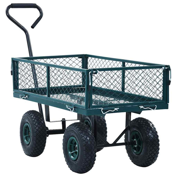 vidaXL Garden Cart Green 250 kg