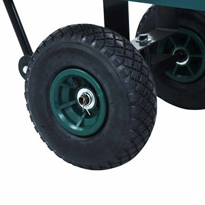 vidaXL Garden Cart Green 250 kg