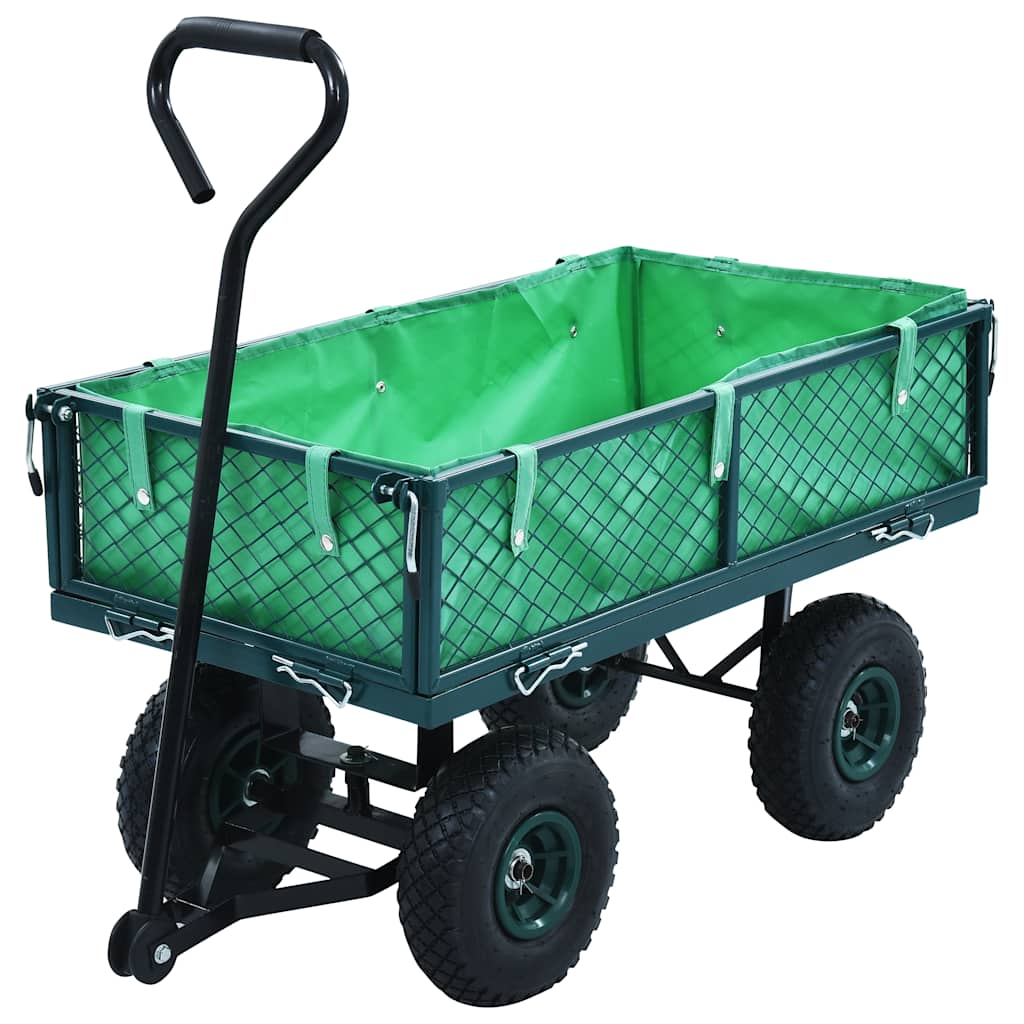 vidaXL Garden Cart Green 250 kg