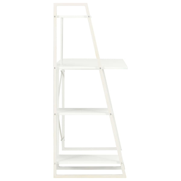 vidaXL Desk with Shelf Unit White 102x50x117 cm