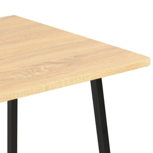 vidaXL Desk with Shelf Unit Black and Oak 102×50×117 cm