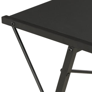 vidaXL Desk with Shelves Black 116x50x93 cm