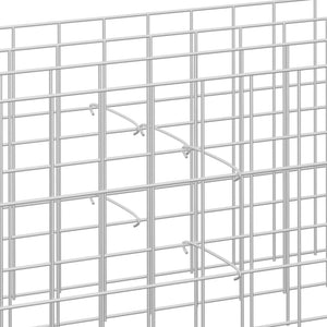 vidaXL Gabion Spacer 100 pcs Galvanized Steel 20 cm