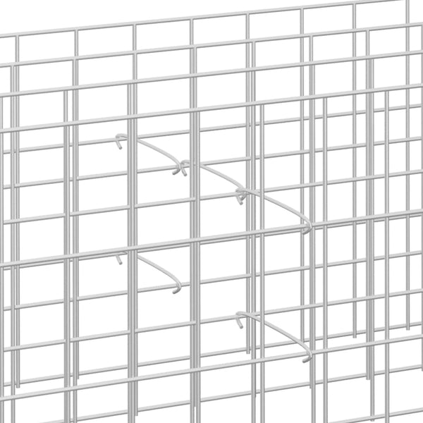 vidaXL Gabion Spacer 100 pcs. Galvanized Steel 30 cm