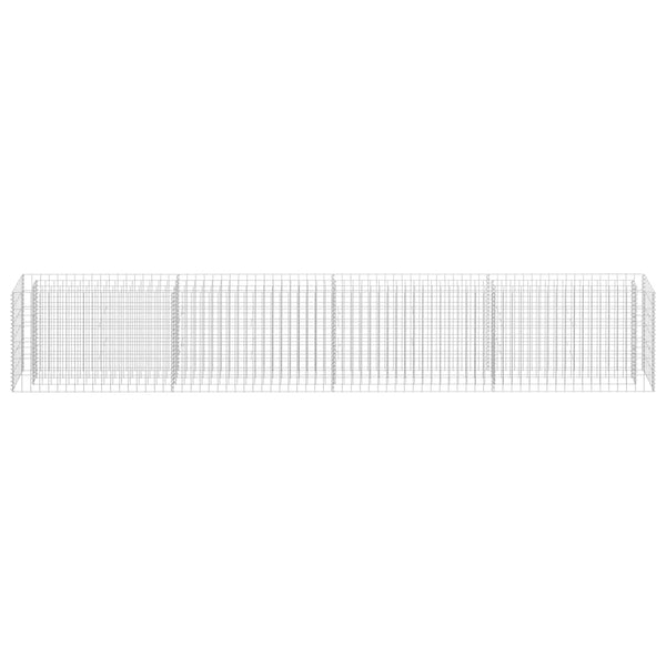 vidaXL Galvanized Steel Raised Garden Bed Gabion 360x30x60 cm