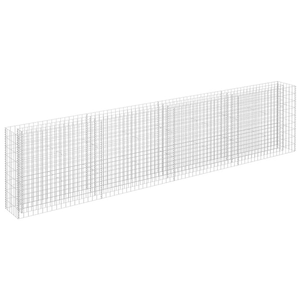 vidaXL Gabion Raised Bed Galvanized Steel 360x30x90 cm