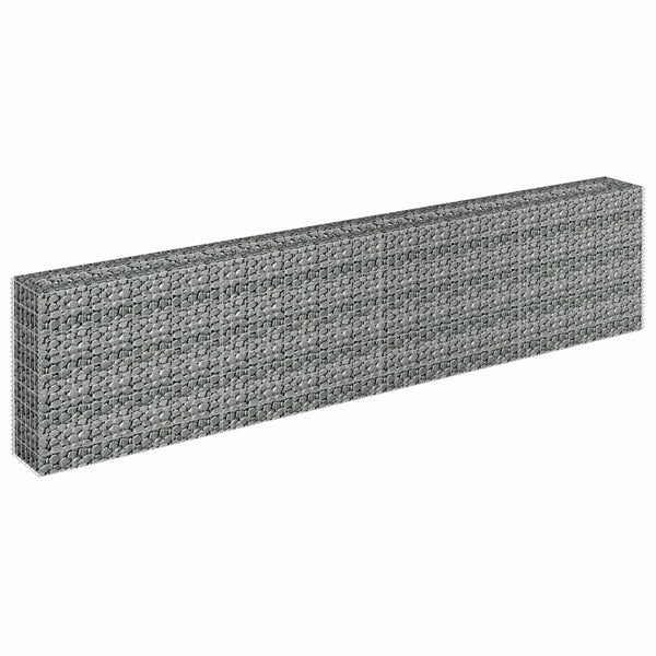 vidaXL Gabion Raised Bed Galvanized Steel 360x30x90 cm