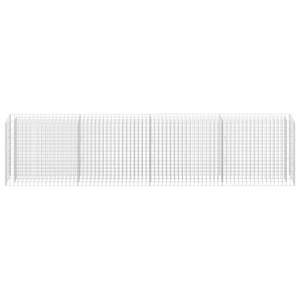 vidaXL Gabion Raised Bed Galvanized Steel 360x30x90 cm