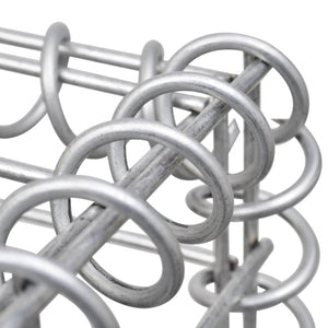 vidaXL H-Shaped Gabion Planter Basket Steel Wire 260x40x120 cm