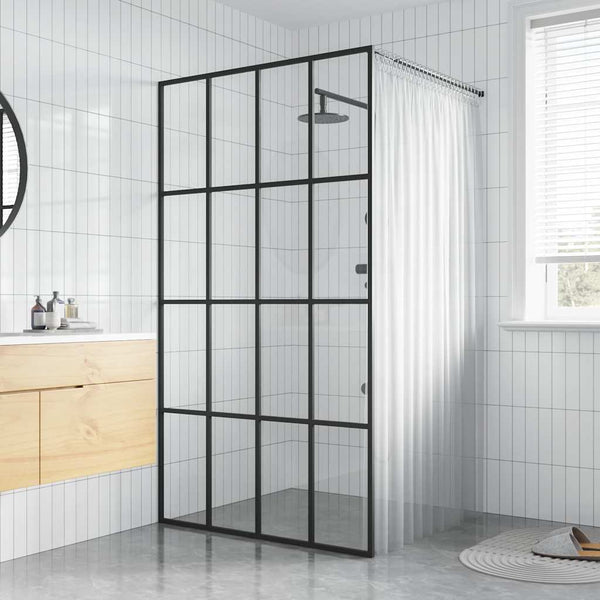 vidaXL Shower Screen for Walk-in Shower Clear Safety Glass 100x195 cm
