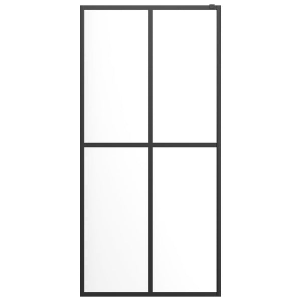 vidaXL Shower Screen for Walk-in Shower Clear Safety Glass 100x195 cm