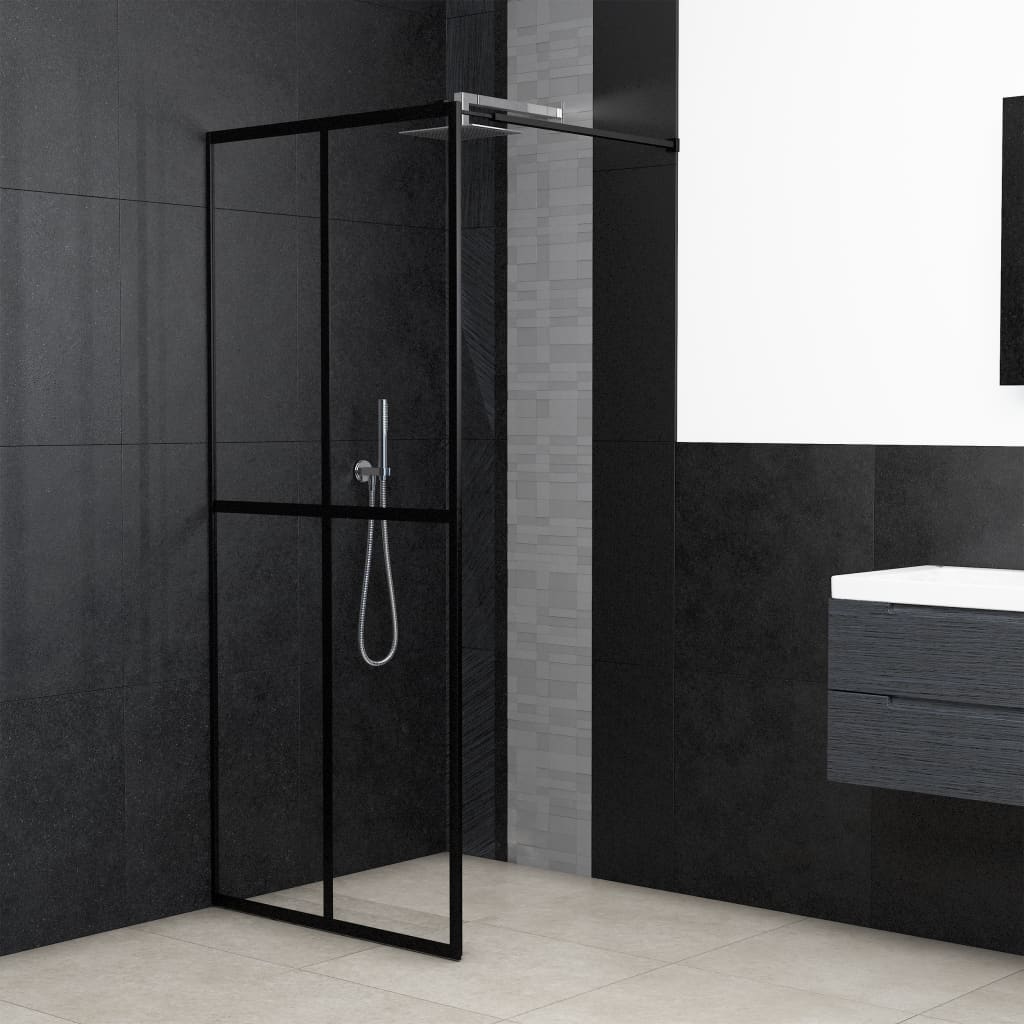 vidaXL Walk-in Shower Screen Clear Safety Glass 140x195 cm