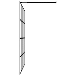 vidaXL Shower Screen for Walk-in Shower Frosted Safety Glass 140x195 cm