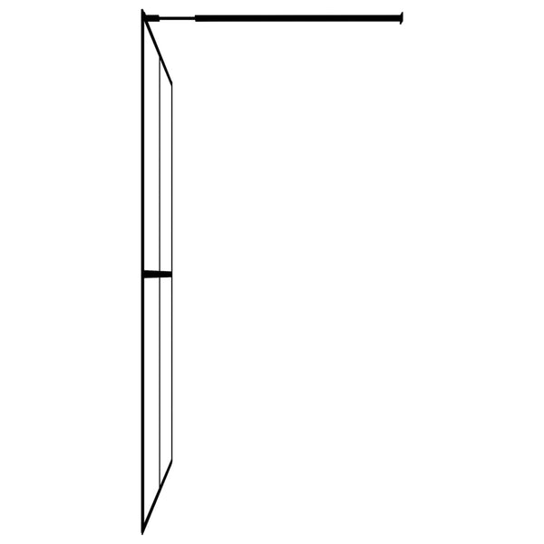 vidaXL Walk-in Shower Screen Frosted Tempered Glass 80x195 cm