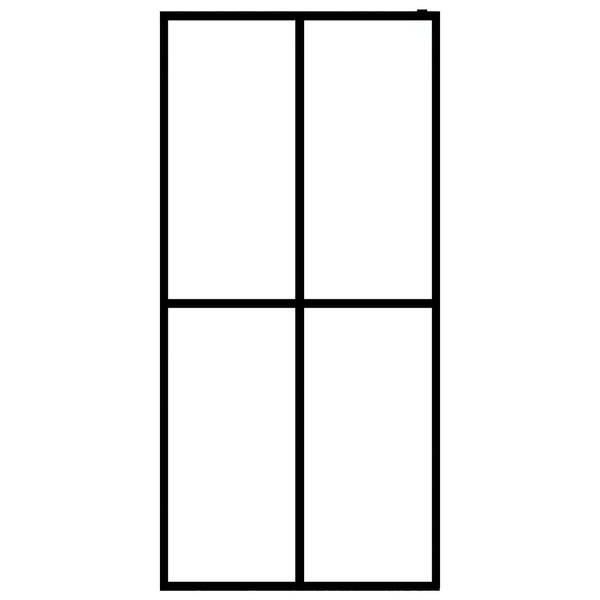 vidaXL Walk-in Shower Screen Matt Safety Glass 90x195 cm